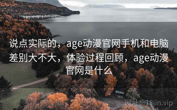 说点实际的，age动漫官网手机和电脑差别大不大，体验过程回顾，age动漫官网是什么  第2张