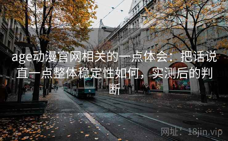 age动漫官网相关的一点体会:把话说直一点整体稳定性如何,实测后的判断 第2张 age动漫官网相关的一点体会:把话说直一点整体稳定性如何,实测后的判断 第2张
