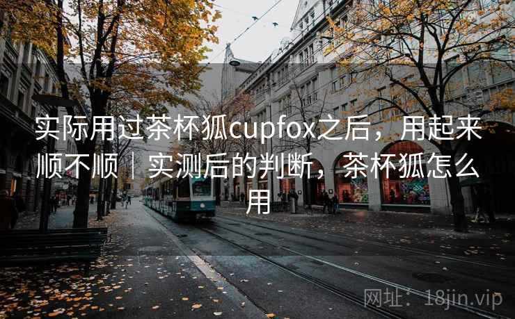 实际用过茶杯狐cupfox之后，用起来顺不顺｜实测后的判断，茶杯狐怎么用